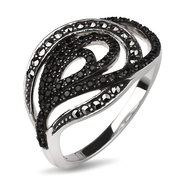 

Серебряное кольцо ALEXANDRE VASSILIEV со шпинелью и марказитами Swarovski TJR298