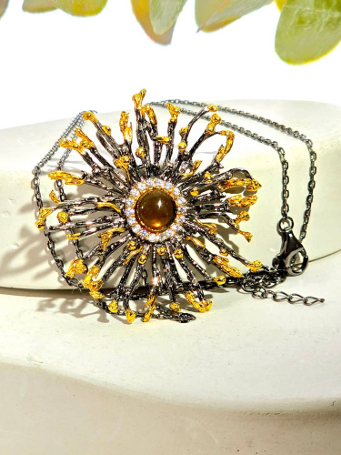 Серебряное колье