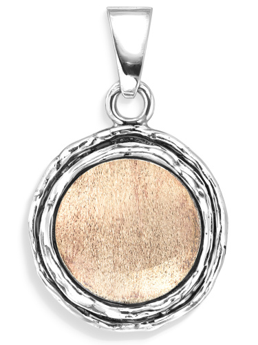 Серебряный кулон Yaffo с золотом