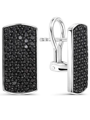 Серебряные серьги ALEXANDRE VASSILIEV со шпинелью