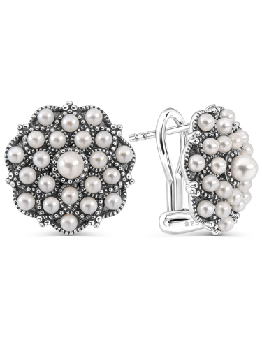 Серебряные серьги ALEXANDRE VASSILIEV с микрожемчугом